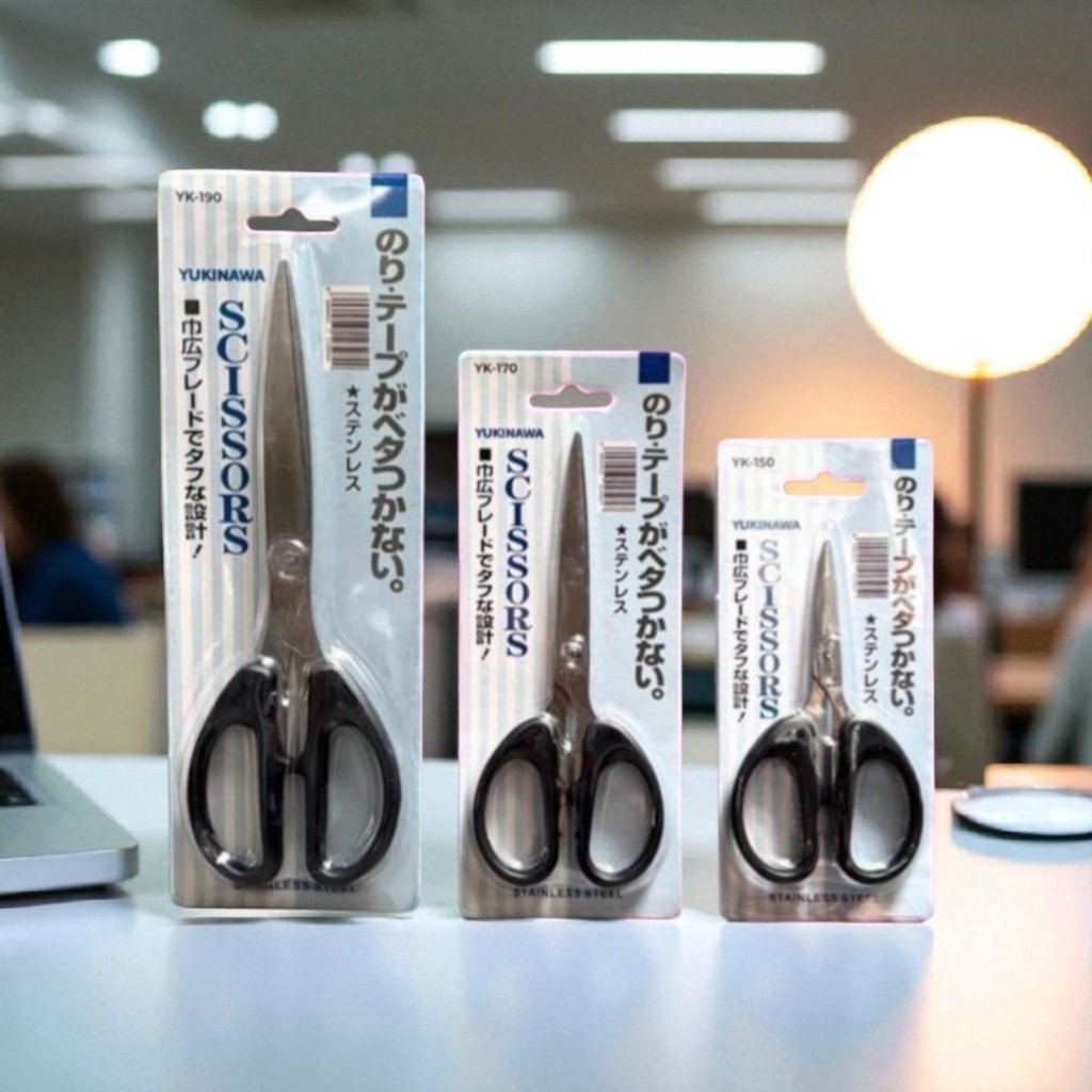 

Gunting YUKINAWA Stainless Steel Tajam Anti Lengket untuk Prakarya Kantor Dapur Rumah Sekolah Kantor Kerajinan Potong Kertas Kain Plastik Serbaguna Anti Karat