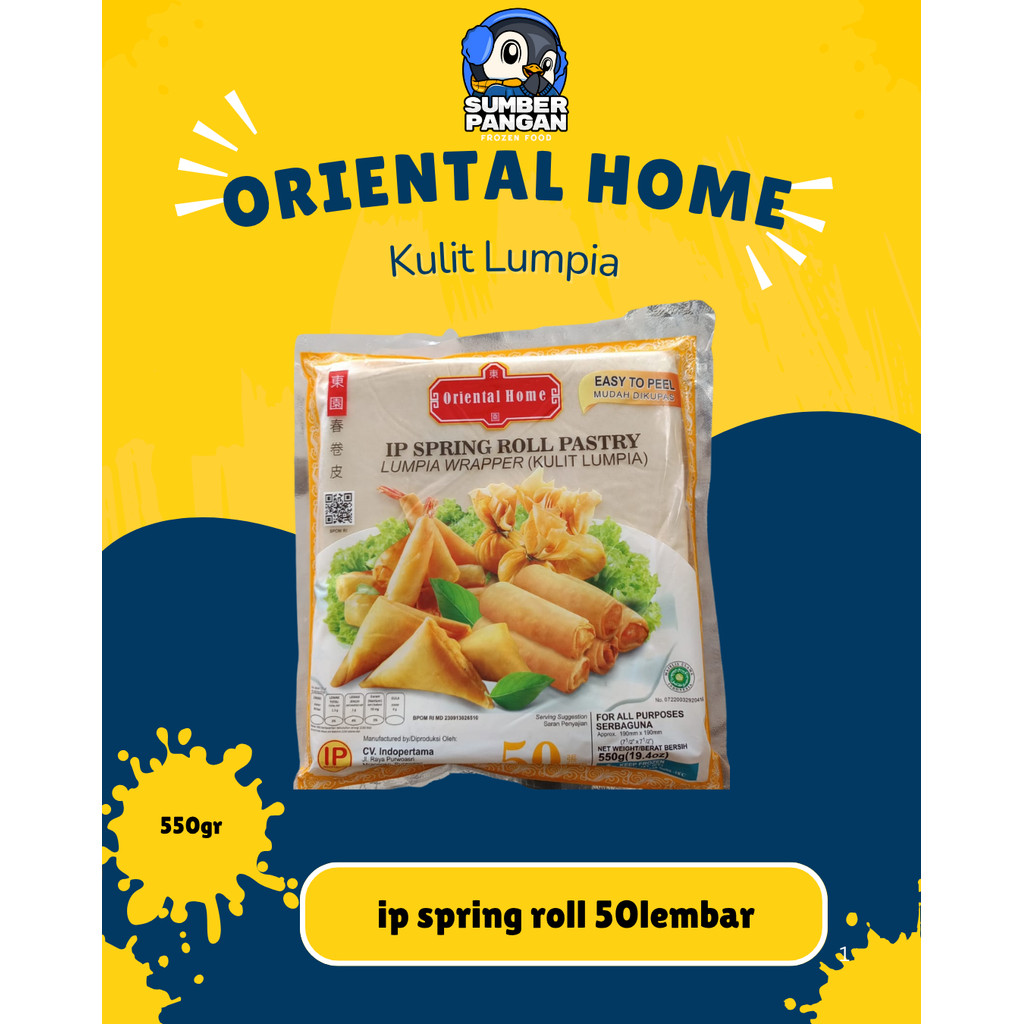 

Oriental home ip spring roll 50 lembar (kulit lumpia)