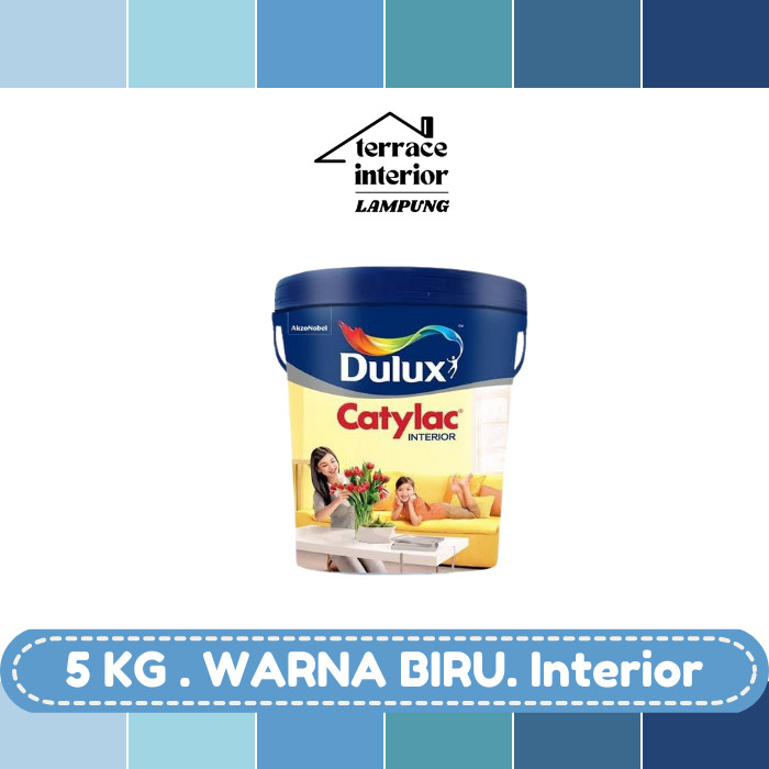 Cat Tembok Dulux Catylac Interior Warna Biru 5KG
