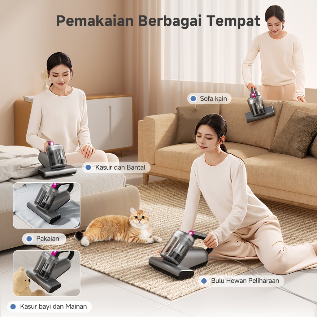 simplus Simplus Anti Dust Mite Vacuum Cleaner CMYH004WH00 Penyedot Debu