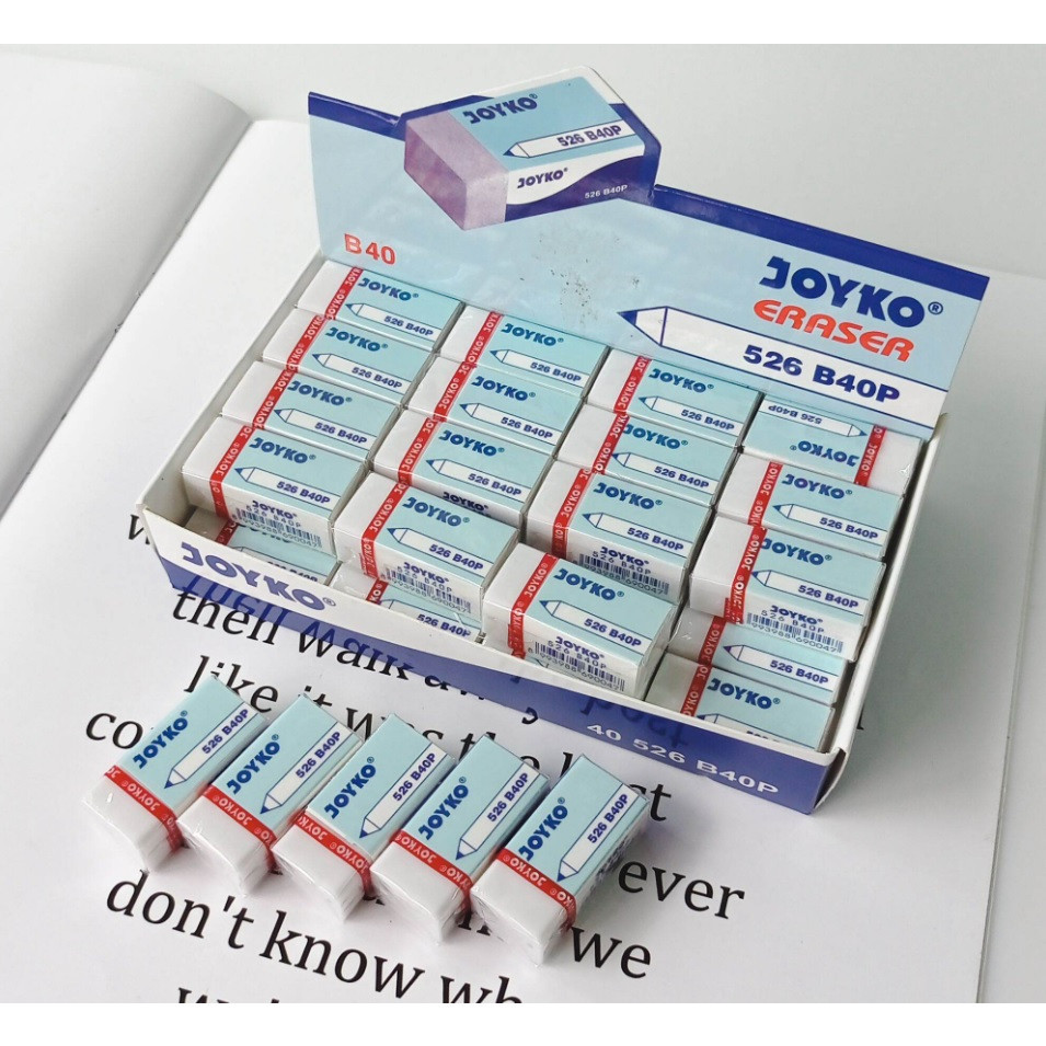 

PENGHAPUS/ Stip JOYKO 526 B40P Warna Putih 1 PACK ISI 40 PCS / /