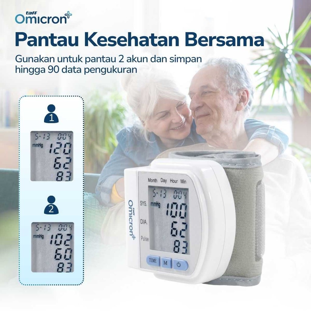 Tensimeter Digital Pengukur Tekanan Darah Wrist Monitor Ck102S Quality Taffomicron