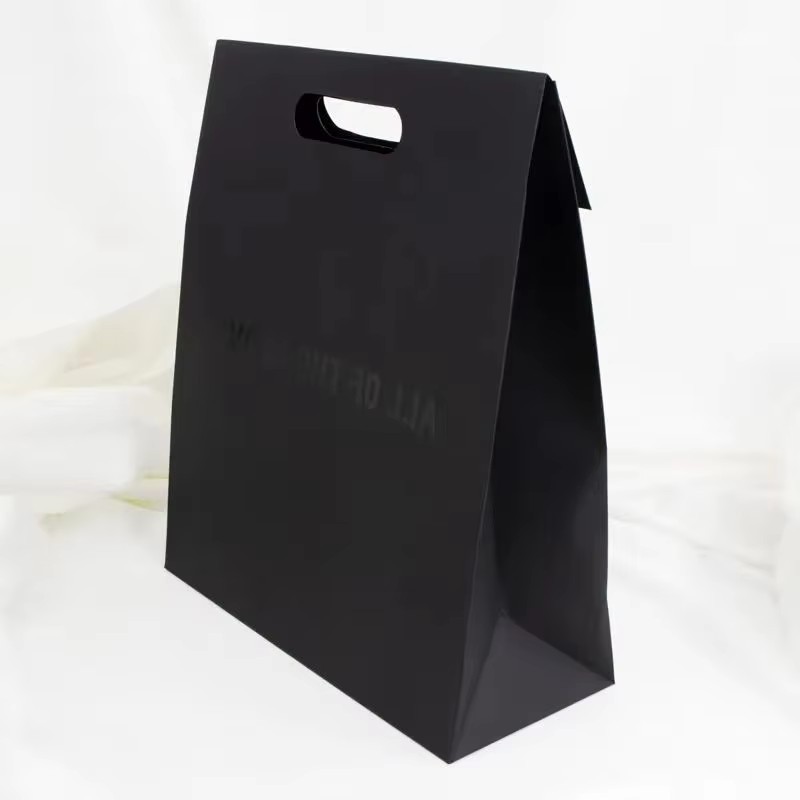 

Wholesales 500pcs/Eco-friendly Punched Paper Bags-Customizable Ventilated Packaging with Your Logo for Packaging Shopping