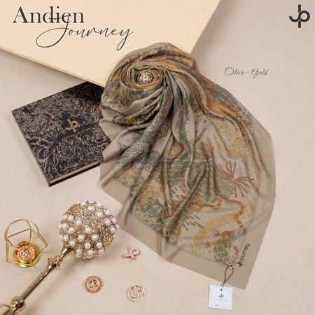 NEW ANDIN SERIES HIJAB SEGI EMPAT BY JOURNEY SCARVES VERSI KW