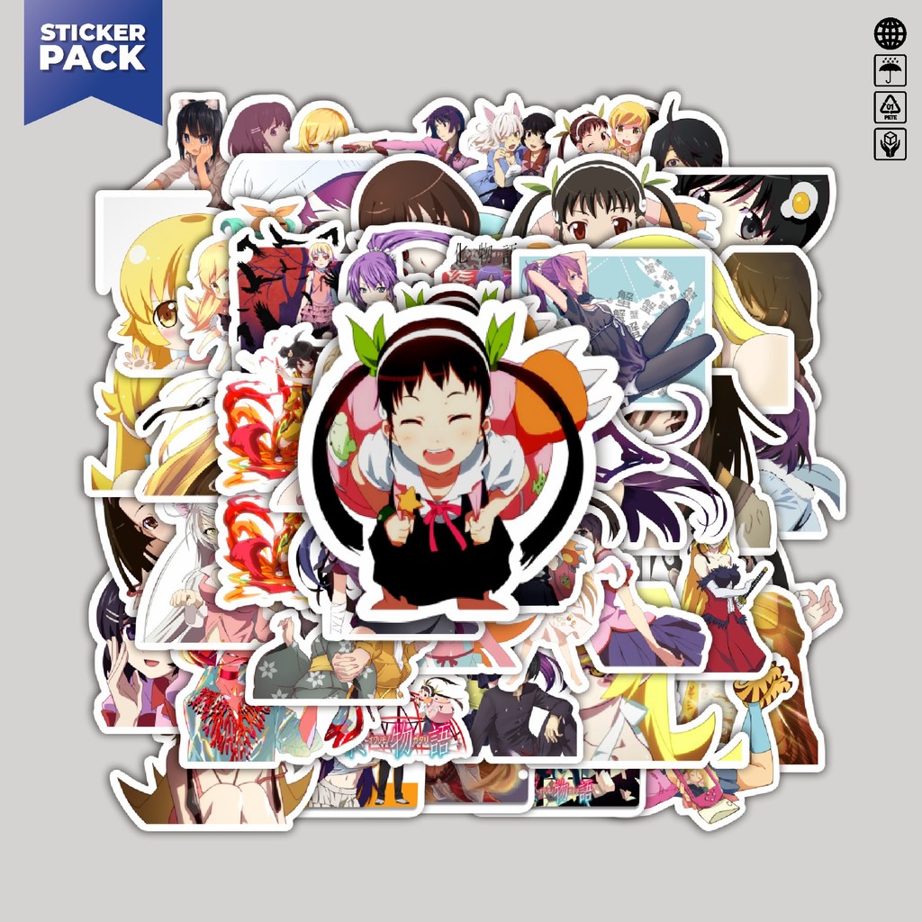

[100PCS]Stiker Pack Stiker Game Series Monogatari Karakter Mix 4 Aesthetic Vinyl Anti Air Dekorasi Sticker Laptop Buku Journal Koper Helm Casing HP Gitar Helm Skateboard
