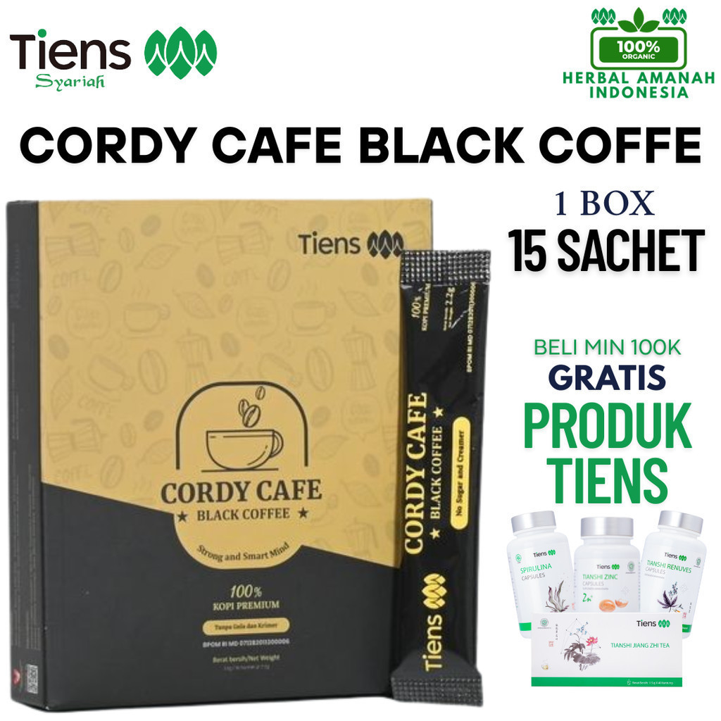 

TIENS CORDY CAFE BLACK COFFE ORIGINAL SEGEL 1 BOX