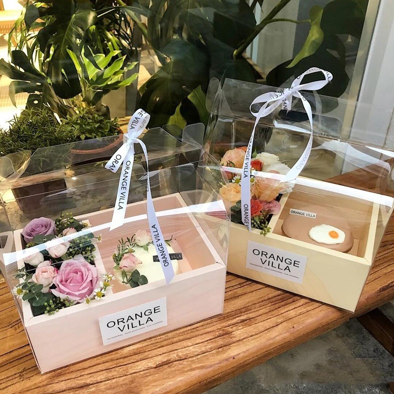 

Box Mika Kotak Kue or Box Bunga Transparant Flower Box Gift