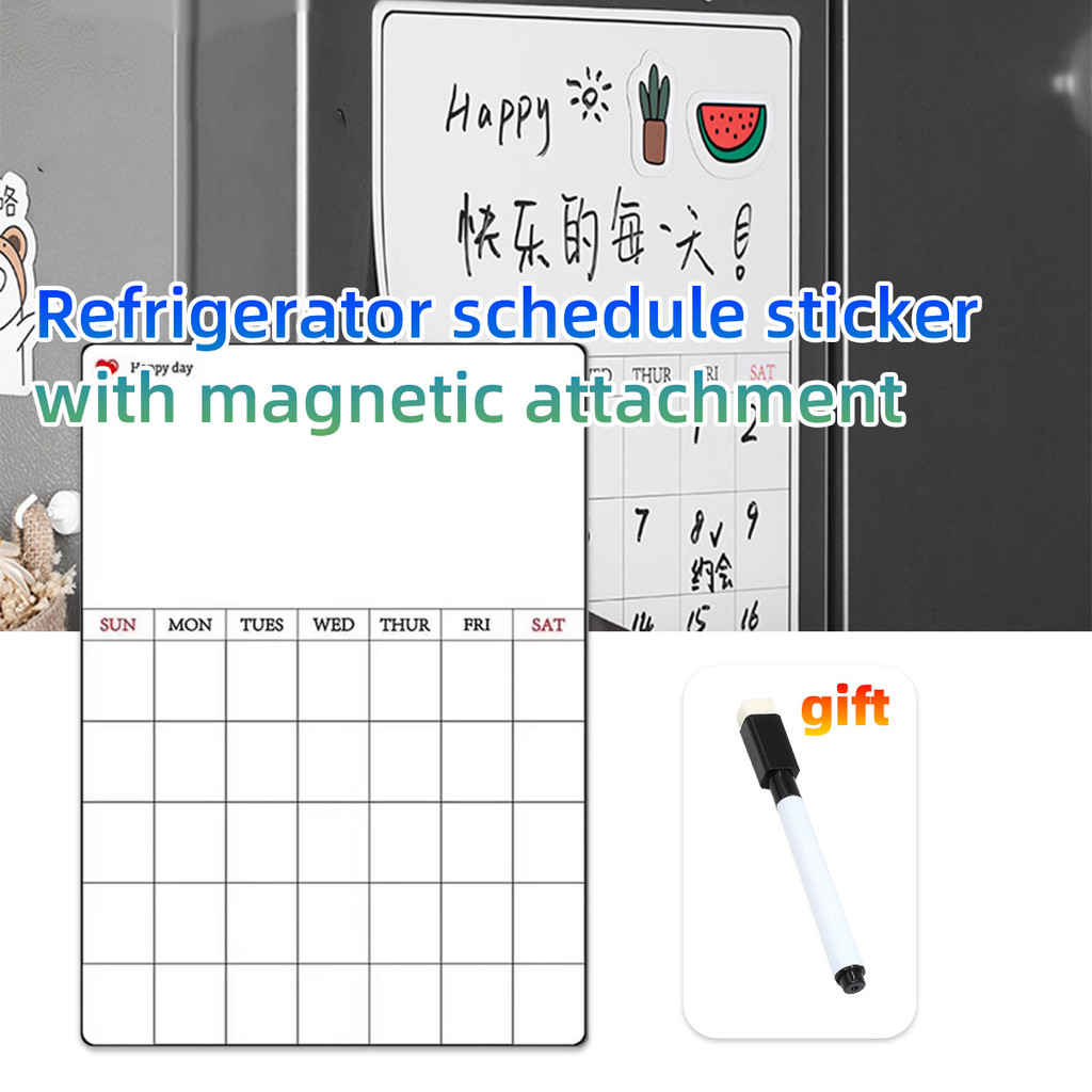 

Papan Tulis Magnet Kulkas Termasuk lapisan pelindung pada permukaan papan tulis magnetic multifungsi/ Perencana kalender