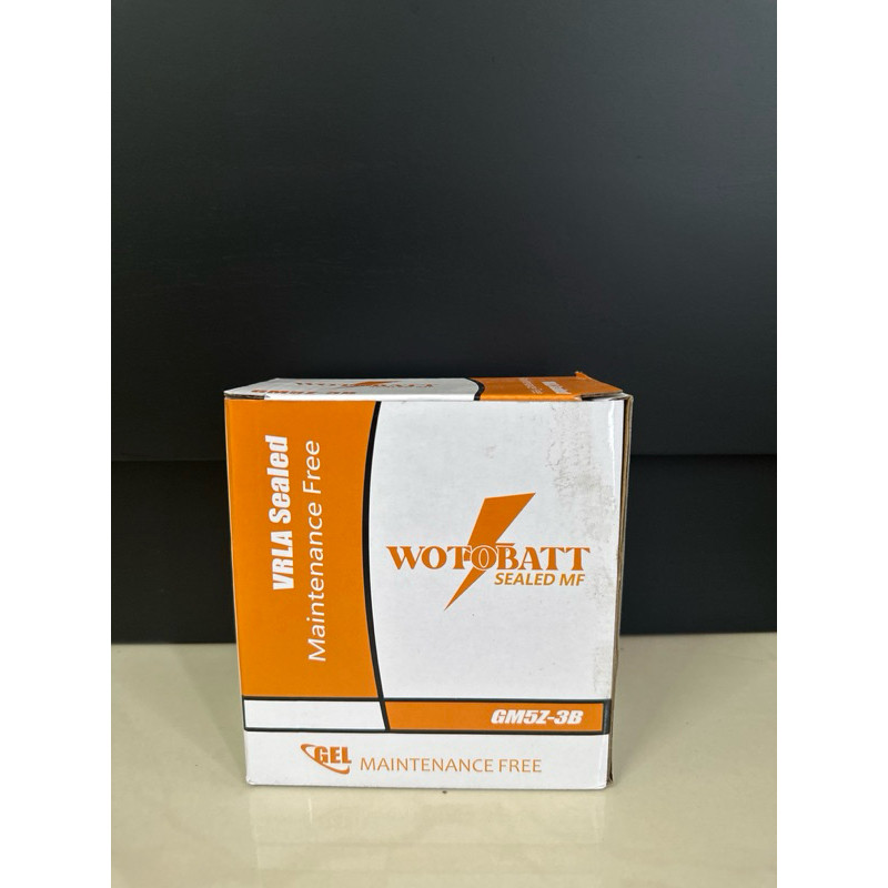 OXT.SHOP RAFA.SHOP Aki Motor WOTOBATT WOTOBATT GM5Z-3B/MTX5AL Supra x,Jupiter MX,Astrea,Mio murah