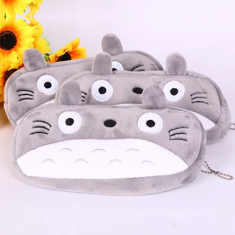 

1Pc Cute Plush Totoro Cat Pen Pencil Bag Case Cosmetic & Makeup Pouch Coin Purse Wallet Bags