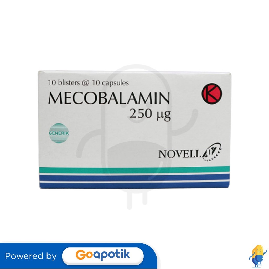 Mecobalamin Novell 250 Mcg Box 100 Kapsul
