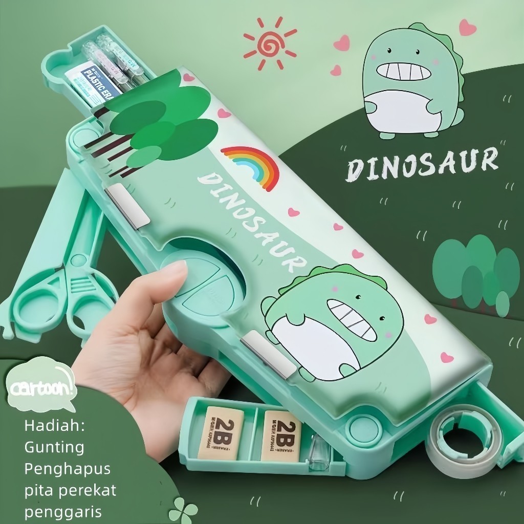 

TEMPAT PENSIL SERBAGUNA / TEMPAT PENSIL ANAK CEWE DAN COWO 2SUSUN LENGKAP/ TEMPAT PENSIL 2 SUSUN MULTIFUNGSI DENGAN BANYAK FITUR DAN GAMBAR LUCU UNTUK LAKI-LAKI DAN PEREMPUAN