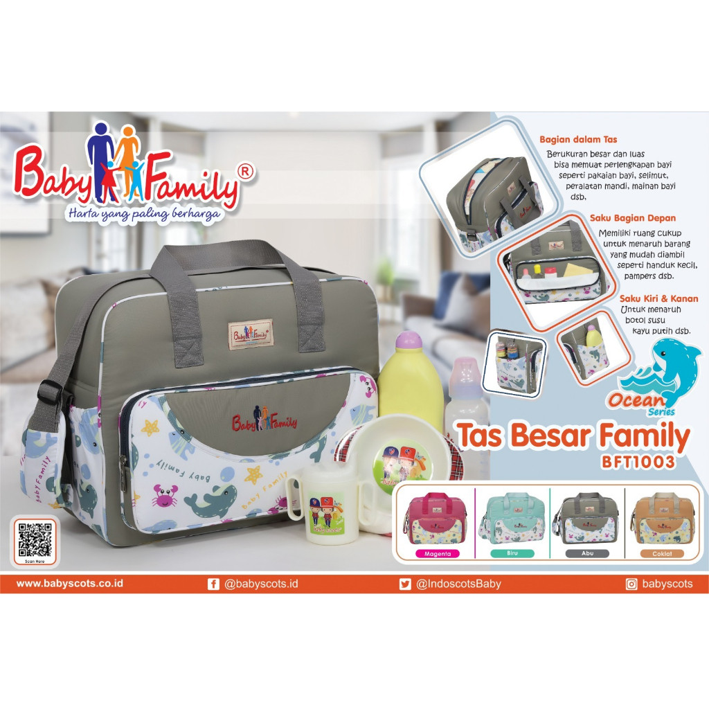 Tas Bayi Besar Baby Scots Baby Family 7 BFT7301 / Family 8 BFT8301 / Family 10 BFT1003