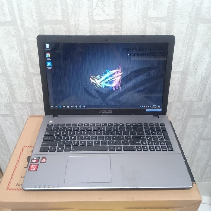 Terbaru Laptop Asus Gaming X550ZE, Gaming Editing Ok, Lengkap, Silver Black