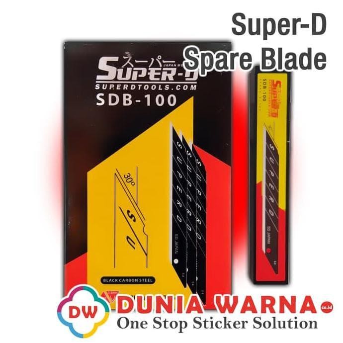

Big Sale SUPER-D Japan SDB-100 Black Carbon Cutter Spare Blade Isi