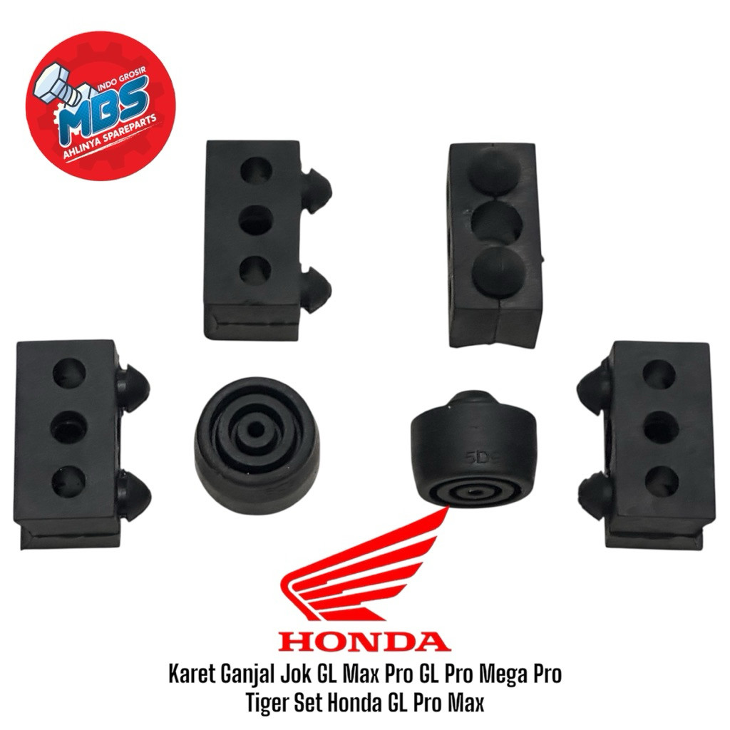 Karet Ganjal Jok GL Max Pro GL Pro Mega Pro Tiger / karet Jok Set Honda GL Pro Max / Karet Bantalan 