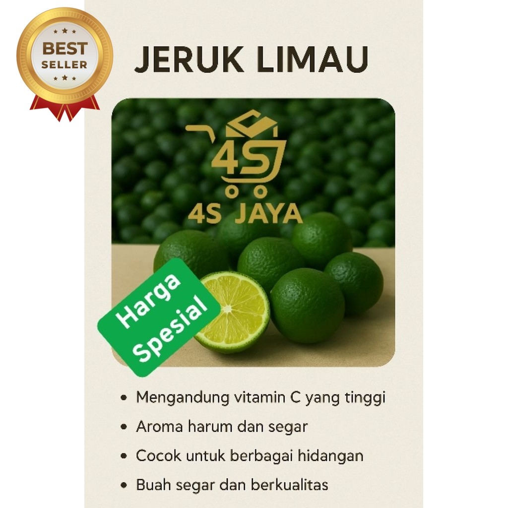 

Jeruk Limau Segar Kualitas Premium — Aroma Harum, Rasa Asam Segar, Cocok untuk Masakan & Minuman