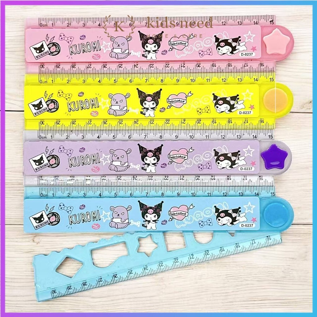 

Penggaris Lipat 30cm ruler mistar lipat /Penggaris Plastik/Ruler/penggaris karakter lucu