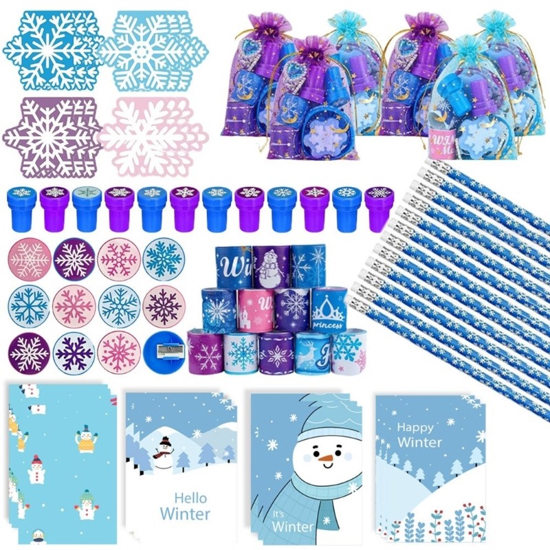 

Christmas School Stationery Set Stocking Fillers for Boy Girl R9UA