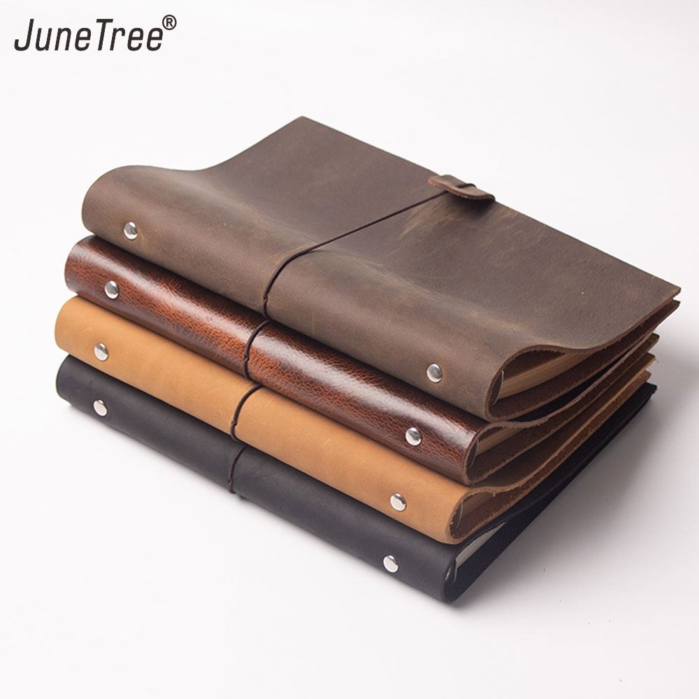 

Classic Leather Rings Binder Notebook A5 Personal Genuine Leather Cover Journal Diary Sketchbook Planner Stationery