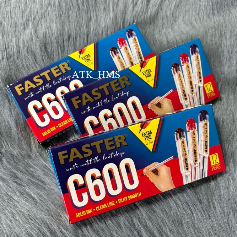 

[Per 12] Pulpen Pen Faster C600 0.7mm