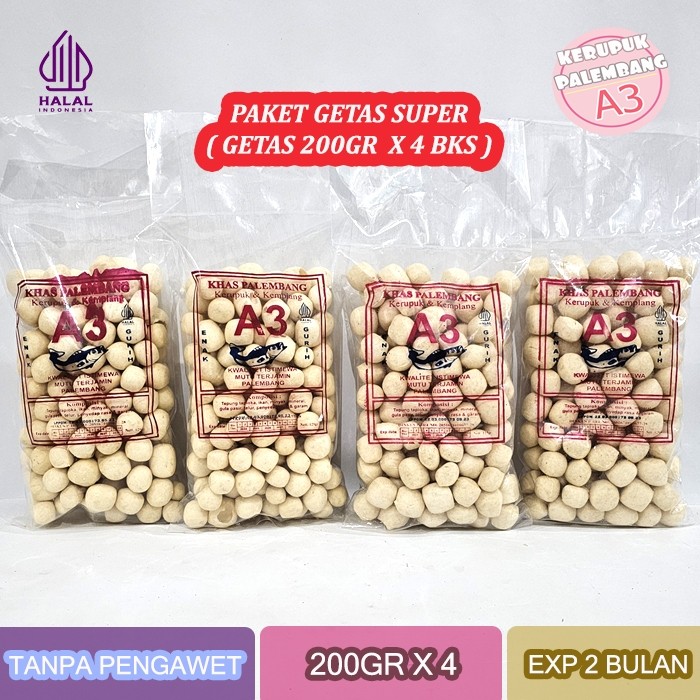 

KERUPUK GETAS 800GR KLETEKKAN IKAN TENGGIRI 800GR