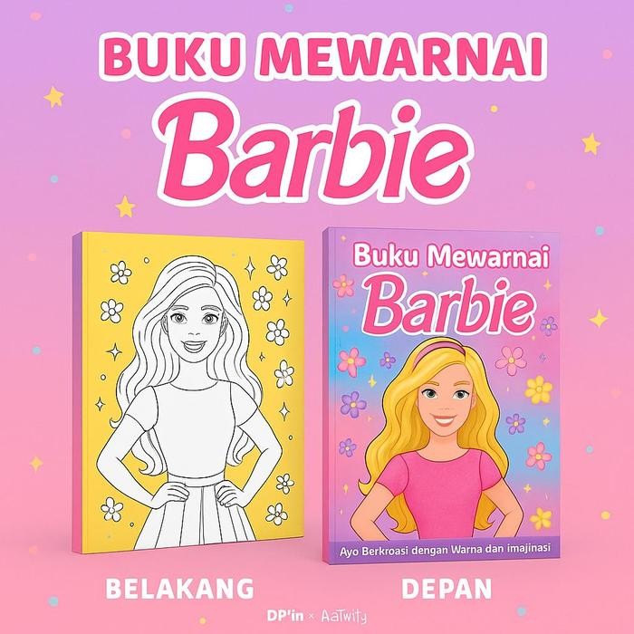 

DpinxAaTivityBuku Gambar Mewarnai [ BARBIE ] Anak Karakter Lucu – Edukasi & Hiburan Kreatif | Buku Aktivitas Belajar Menggambar untuk PAUD TK SD - A4