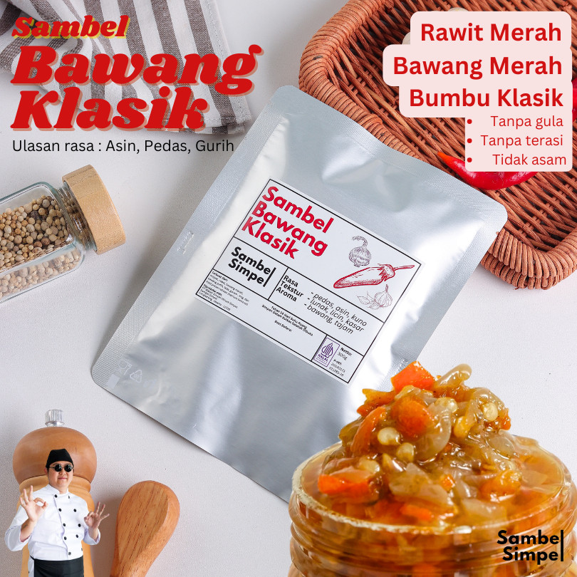 

New SambelSimpel - Refill Horeca Pack - Bawang / Salty Cumi / Tongkol Kemangi / Mede GurihPremium