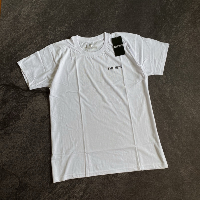 T-Shirt The 1975 - ABIIOR Welcome Welcome White Bahan Cotton Combed 24s Tebal