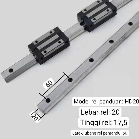 HGR20 HGR 20 LENGTH 1000mm 1m 1 meter high quality