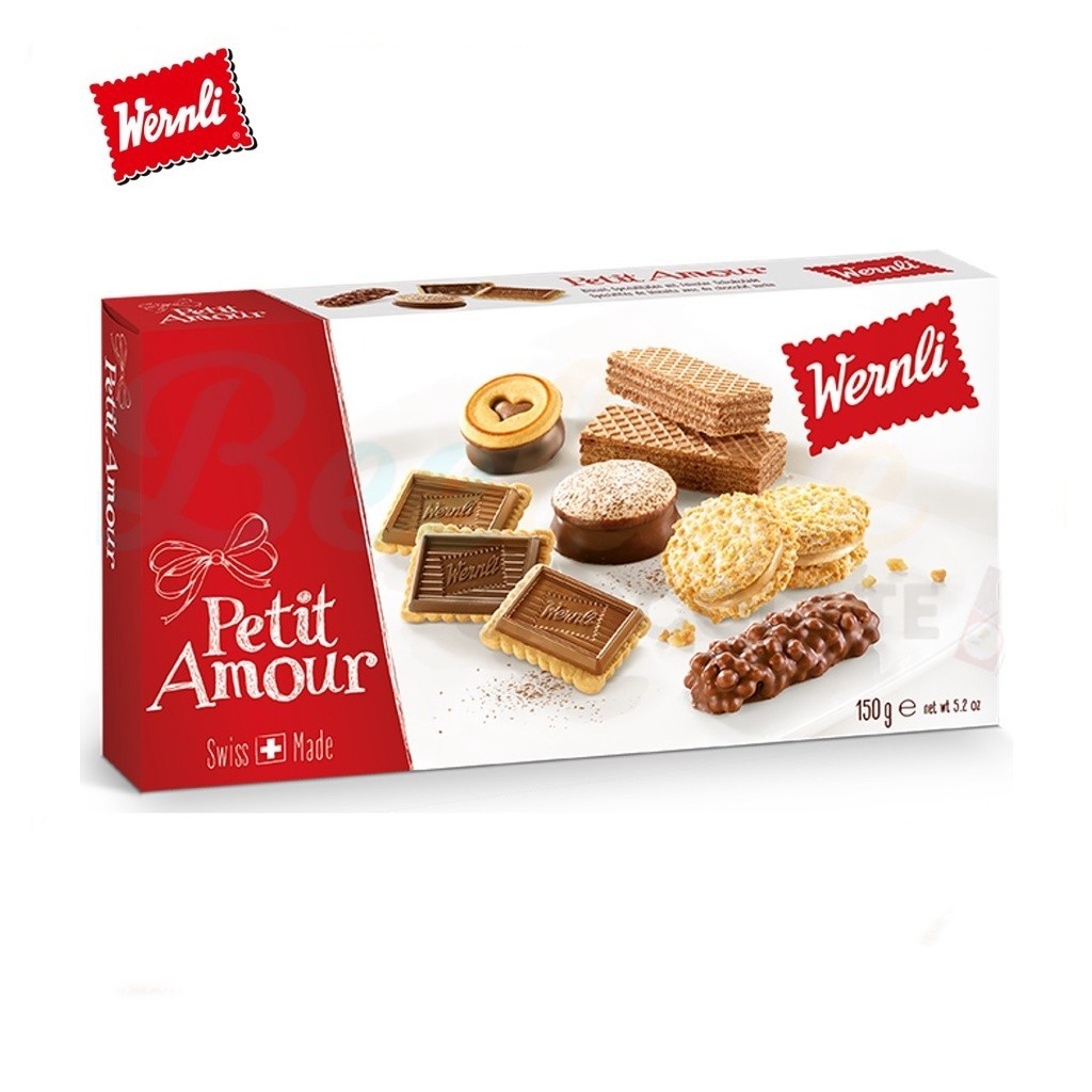 

Wernli Petit Amour Assortment Mix Chocolate Biscuits 150gram asal Swiss Eropa