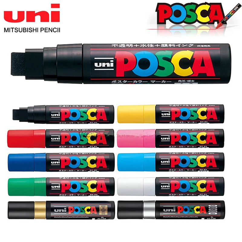 

1pcs Japan UNI POSCA Marker PC-17K Graffiti Painting POP Poster Advertising Pen 15mm Water Based Big Head Pen Art Supplies