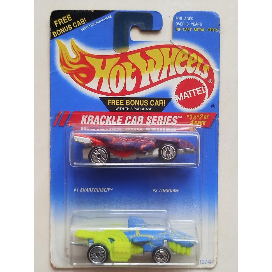 HOT WHEELS PACKAGE SET 2 PACK CARS - SHARKRUISER AND TURBOA  VERY RARE