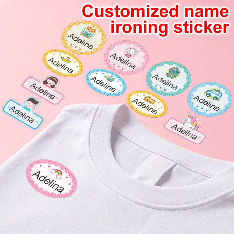 

Personalized Waterproof Labels for Kids Clothing - Iron-On & Sewn Name Tags for School Backpacks, Uniforms (Sew Custom Stickers)