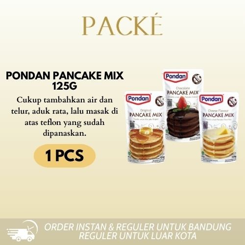 

Pondan Pancake Mix / Tepung Pancake Premix Original / Keju / Coklat 125g