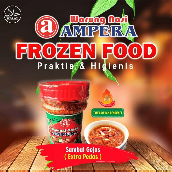 

Aneka Sambal Instant 150gr - Ampera Frozen Food - Ready to Eat - Sambal Gejos Siap KIRIM Instant JNE YES