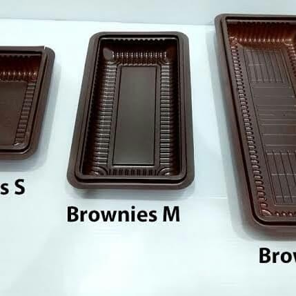 Tutup + Tray Mika Brownies Size M (10 x 20) Murahhh - 10 x 30 CM