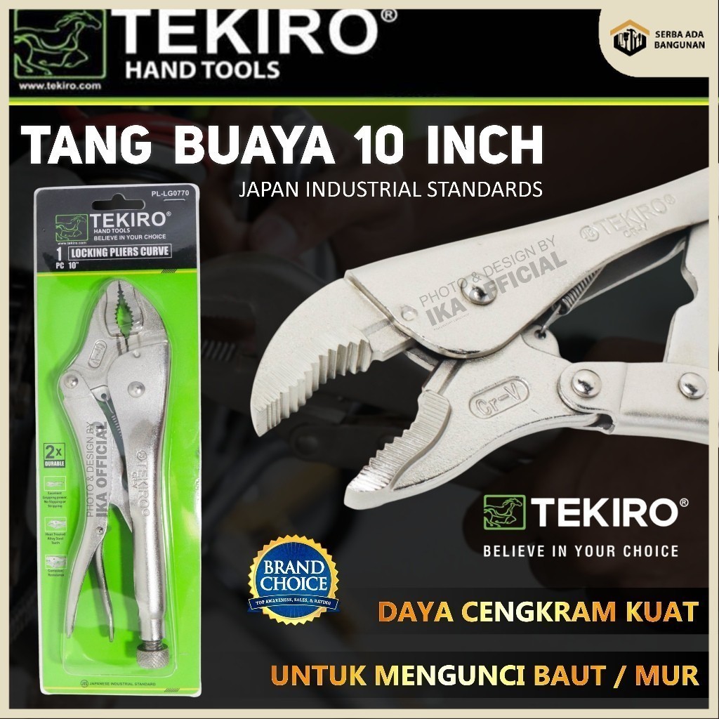 SAB TEKIRO TANG BUAYA BENGKOK 10 INCH / TANG BUAYA BENGKOK 10" / VICE GRIP / TANG BUAYA BENGKOK 10" 