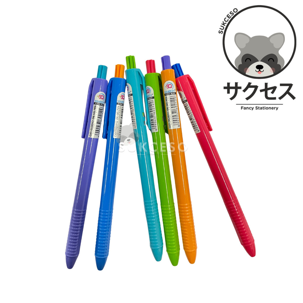 

Squeezy Oil Gel Pen Pena Gel Splash 0.7mm Hitam GP-SQ810