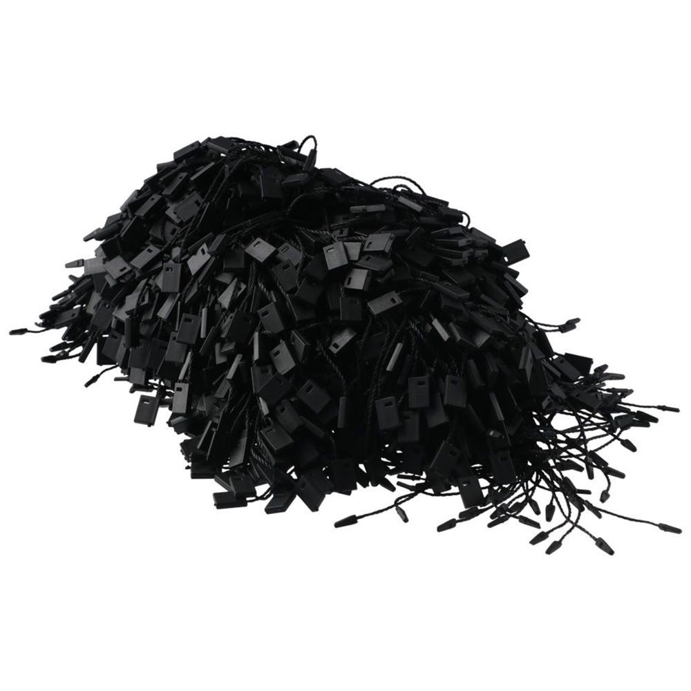 

1000PCS Hang Tag String Black, Price Tags Hang Tag String Clothing Garment Tags Polyester String Tag Seal Clothing Printed Label
