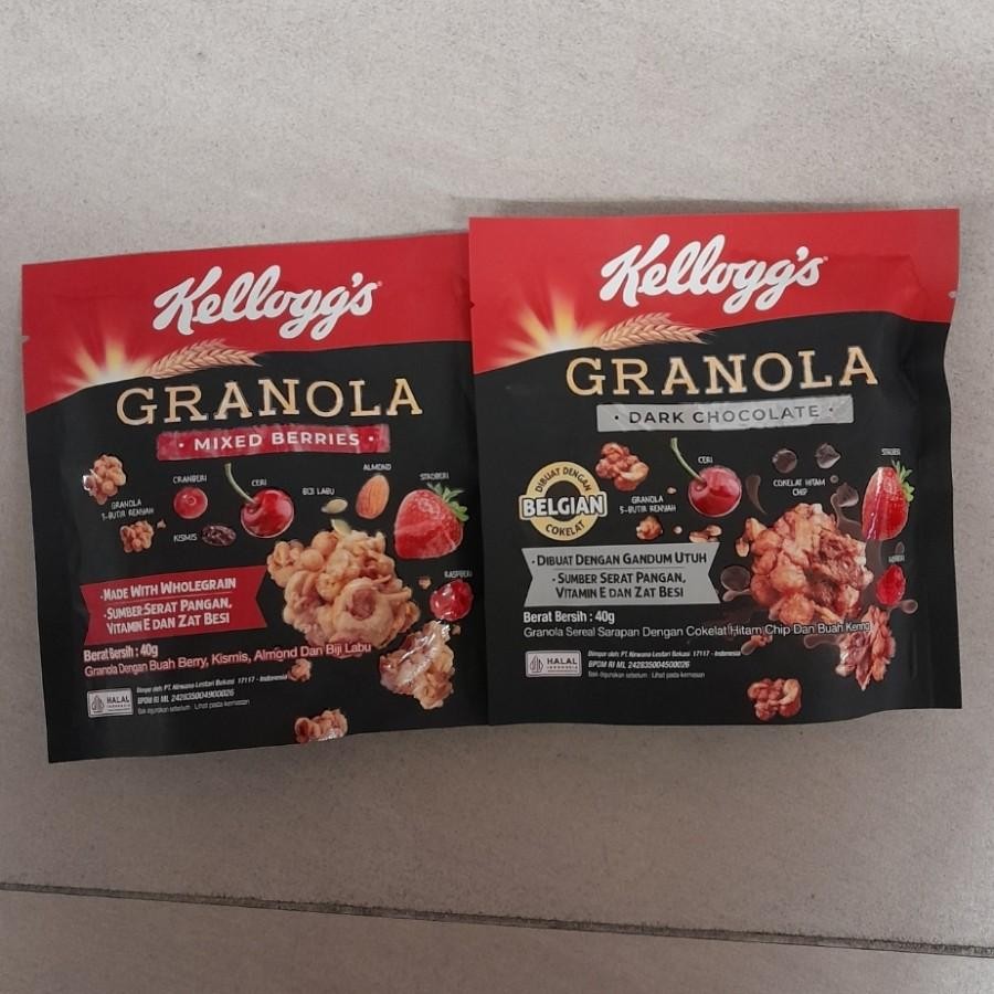 

Kelloggs Granola Cereal 40gr Dark Chocolate / Mixed Berries