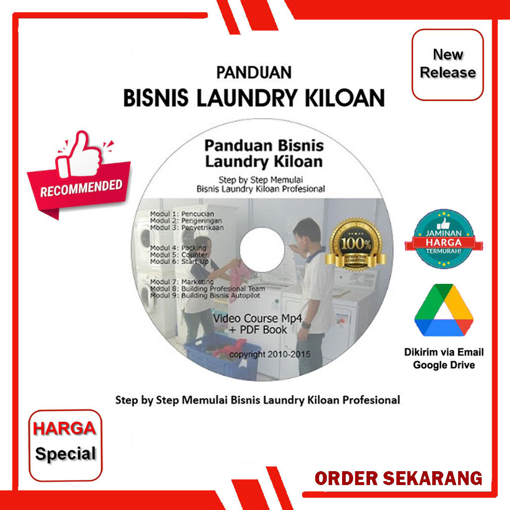 PROMO Tutorial Bisnis Laundry Kiloan - Rahasia Jutawan Laundry Kiloan - Cara Bisnis Laundri Coin- (b