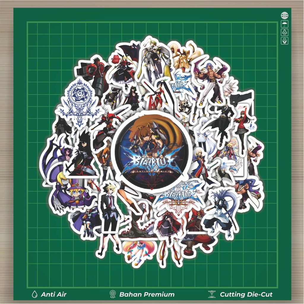 

HOT 50 PCS STIKER Stiker Game Series Blaz Blue Karakter Mix 7 Stiker Fashion Cars Decal Dingin Kartu Album Custom Vinyl Anti Air- Sticker Aesthetic Buku Journal Koper Casing HP Tablet Laptop Helm Motor Botol Minum