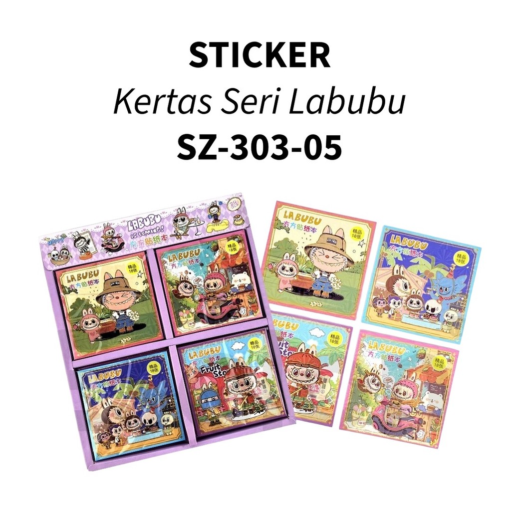 

♚18lembar Stiker Book Kertas /Stiker Buku Kertas Fancy Karakter♚