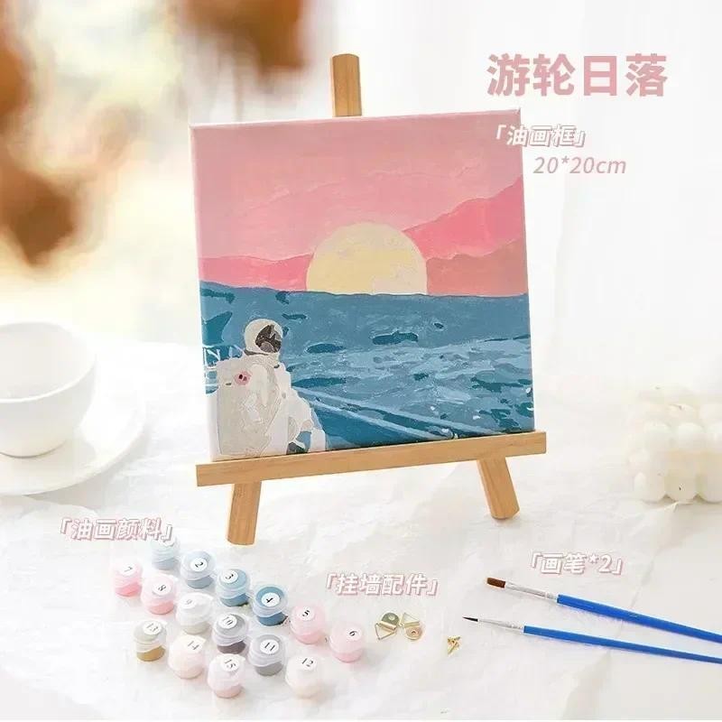 

Tulip DIY Digital Acrylic Flower Painting, Hand-Filled Landscape Painting, Explosion,3750