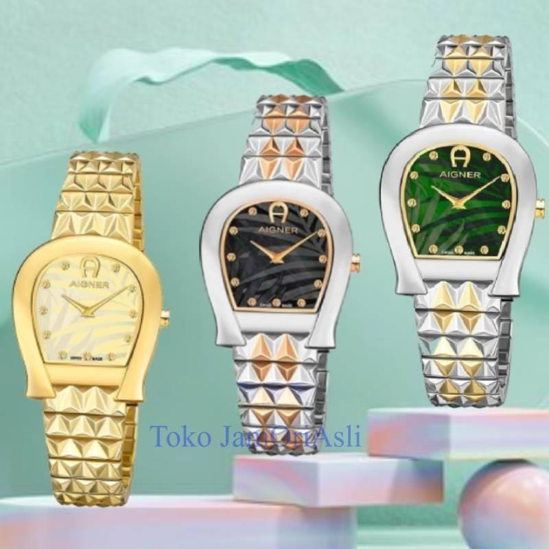 Promo Original am Tangan Wanita AIGNER A154206 A154207 A154205 Carrara Swiss Made Garansi 2 Tahun