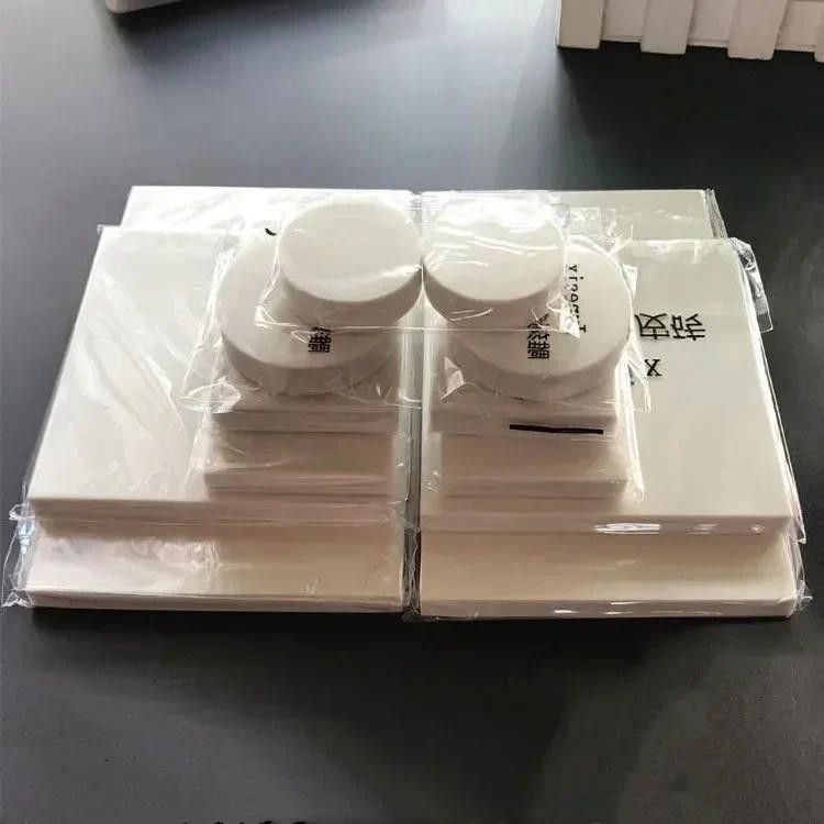 

12 PCS/Set White Rubber Brick Hand Stamp Carving Scrapbook DIY Material Various Sizes Set