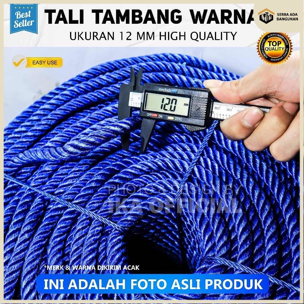 SAB Tali tambang plastik 12 mm per roll TALI TAMBANG ROLL PPD 12MM/TALI TAMBANG 12MM/TALI ROLL(GULUN