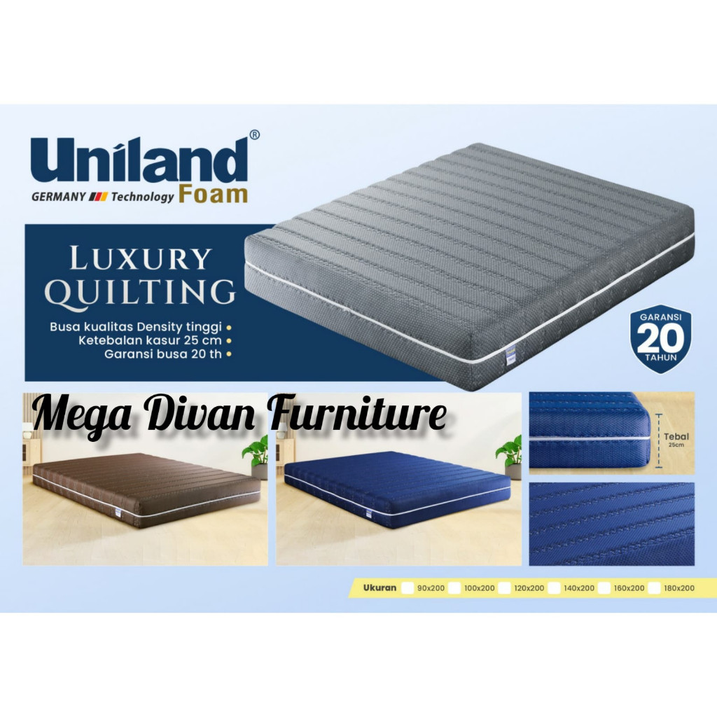 Kasur Busa Uniland Foam Luxury Tebal 25 cm