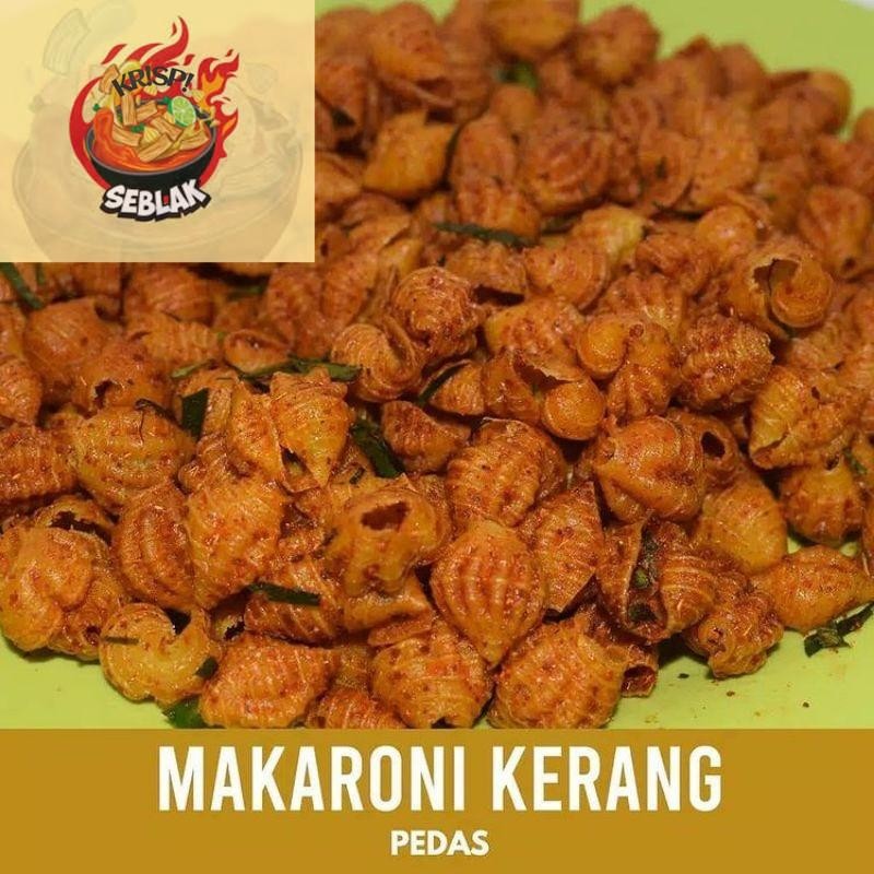 

Seblak krispi Makaroni Keong Kang Asep Pedas Daun Jeruk Kemasan 250gr Snack Food. s Seblak